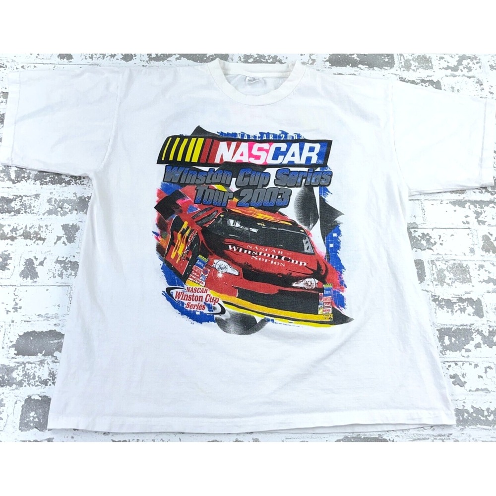 Vintage Nascar Shirt Men XXL 2003 Winston Cup Racing Two Sided Y2K 2000s Adult